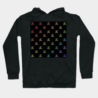 Skulls and Crossbones RAINBOW COLORED Hoodie